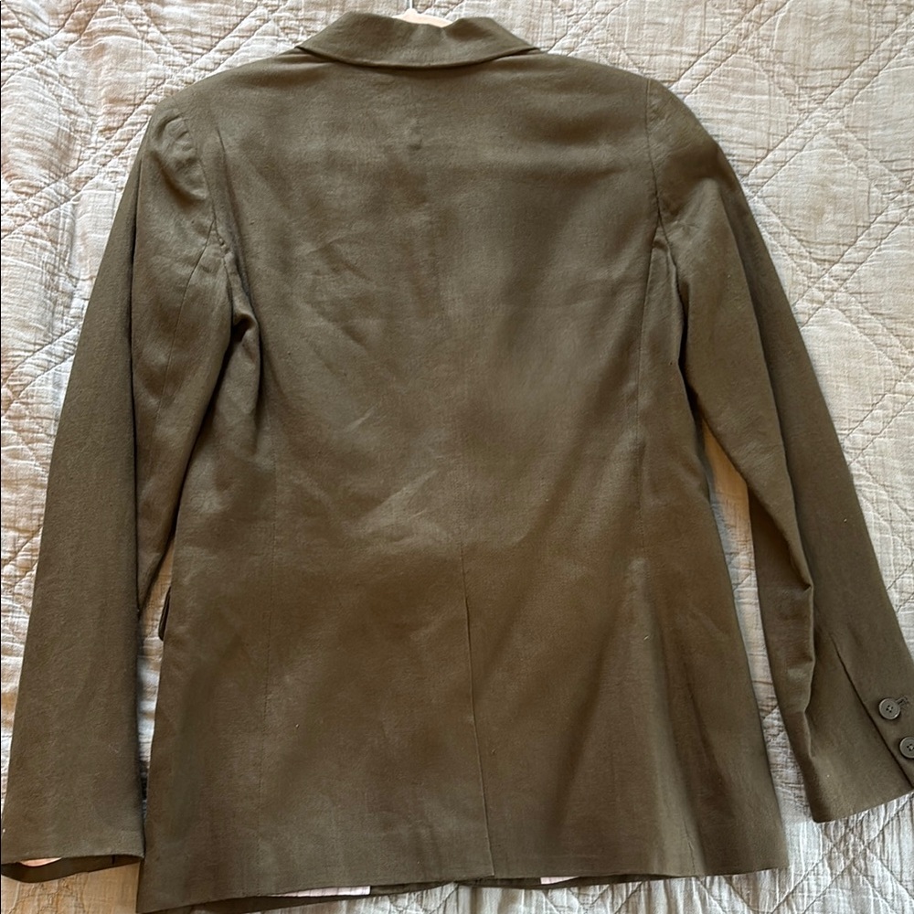 Banana Republic Green Linen Blazer - Picture 2 of 5